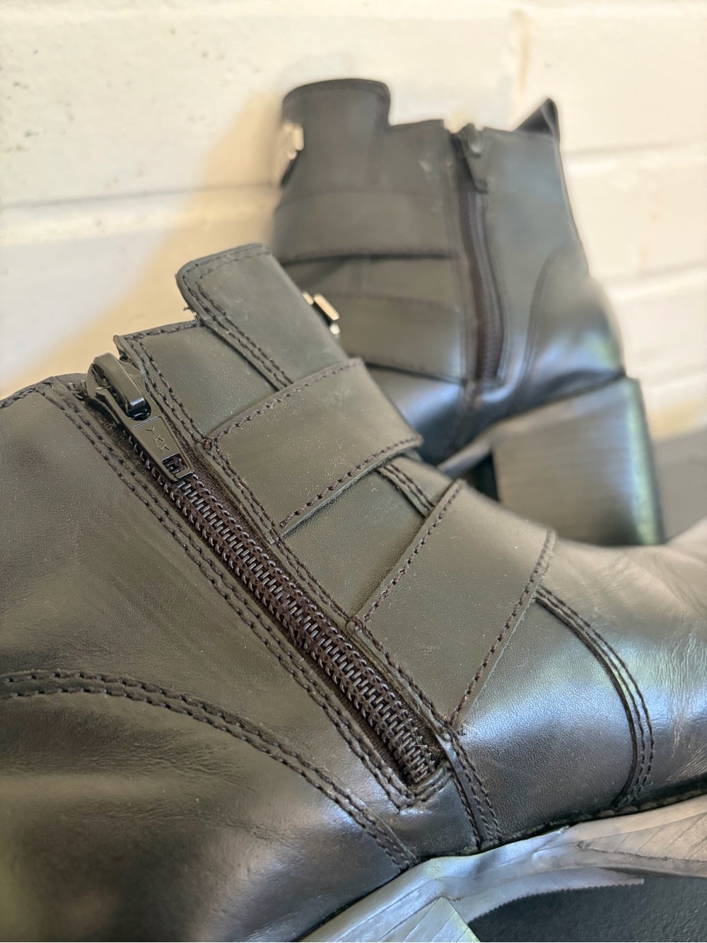 Vintage 90s/00s Women’s Harley Davidson Chunky Platform Boots, SZ 6.5 - Picture 9 of 12